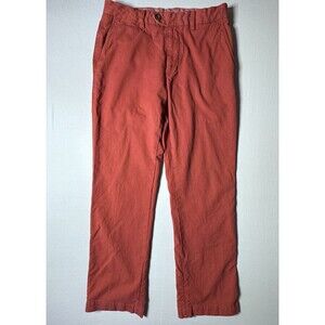 Vineyard Vines Burgee Breaker Pants Mens 30x30 Dark Orange Chino Golf Slacks